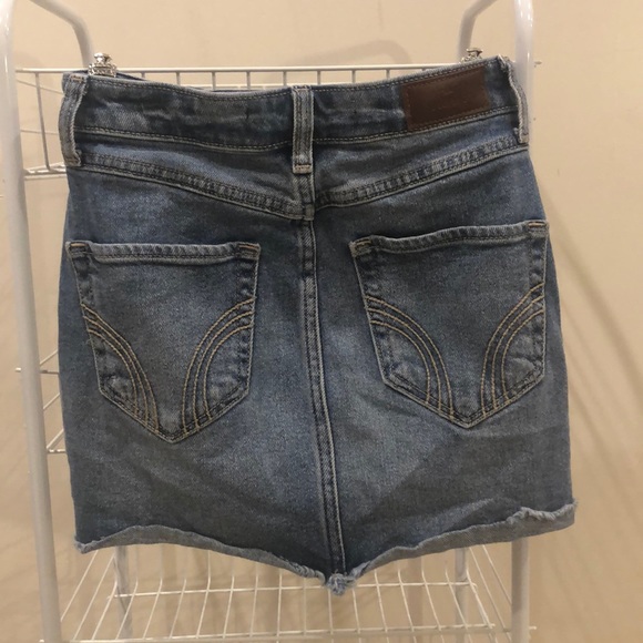 Ripped Denim Hollister Skirt - Picture 2 of 4